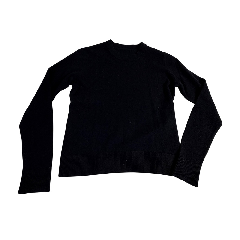 Vince Cashmere Sweater Size XS Black Crew Neck Ribbed Trim V468977898